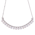 925 silver natural pearl necklace for women